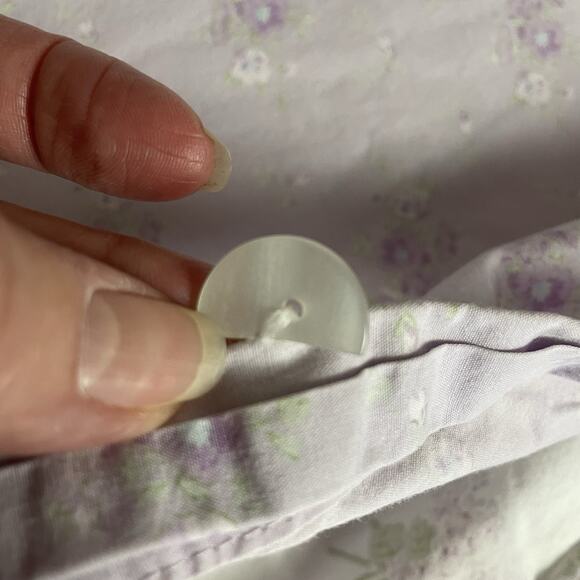 Simply Shabby Chic Duvet Cover Shams Full/Queen Lavender Floral Reversible 50x70 - Picture 10 of 10